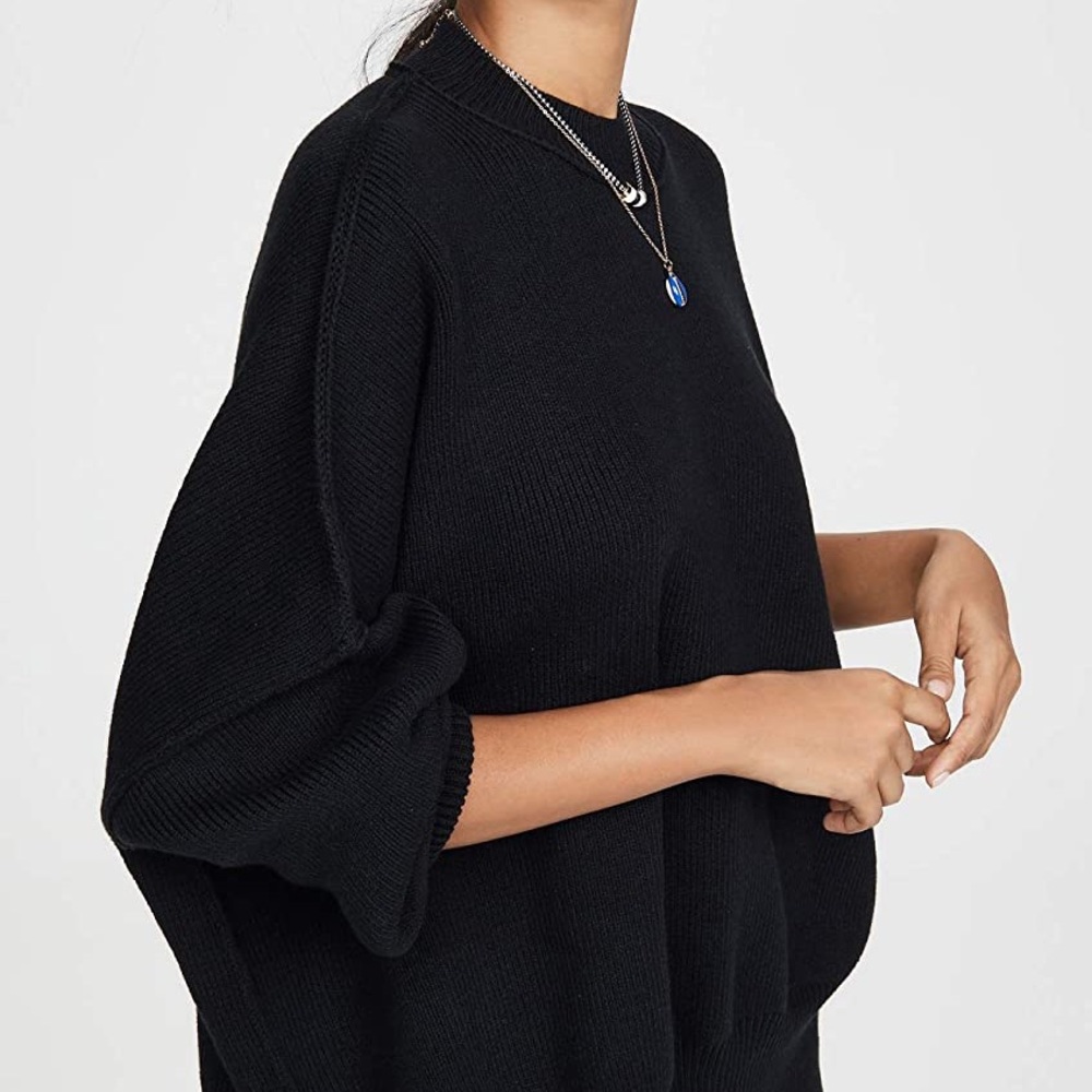 Free People Easy Street Tunic Size XS Black